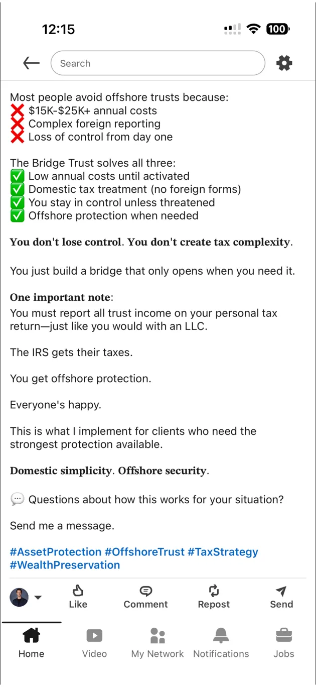 Bridge Trust Marketing Claim 3